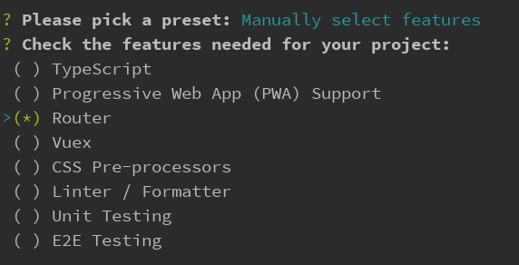 vue-cli & router