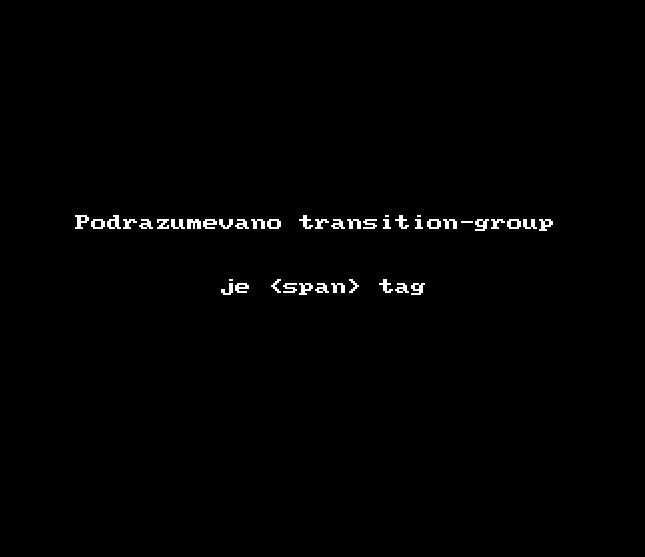 transition-group je span tag
